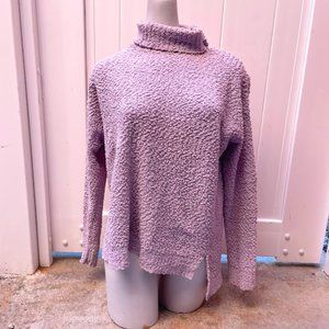 Joseph A. Women's Popcorn Purple Turtleneck Sweater SMALL